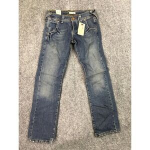 Levis 513 Boy Cut Jeans Womens 3 Long NWT Y2K Low Rise Stretch Denim Blue